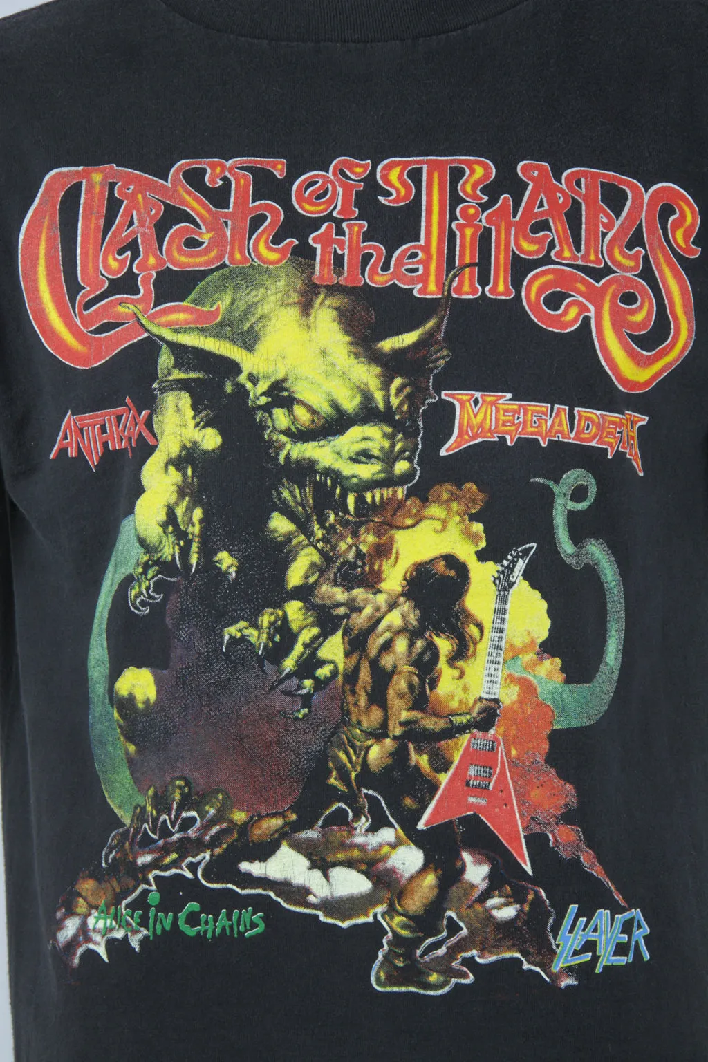 1991 Clash of the Titans tour t-shirt - Black - L