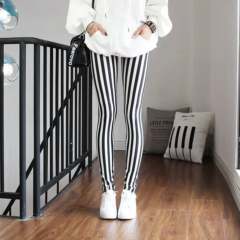 Bonnyshow New Spring Fashion Leggings Sexy Casual Colorful Leg Warmer Fit Most Sizes Leggins Pants Trousers Women's Leggings
