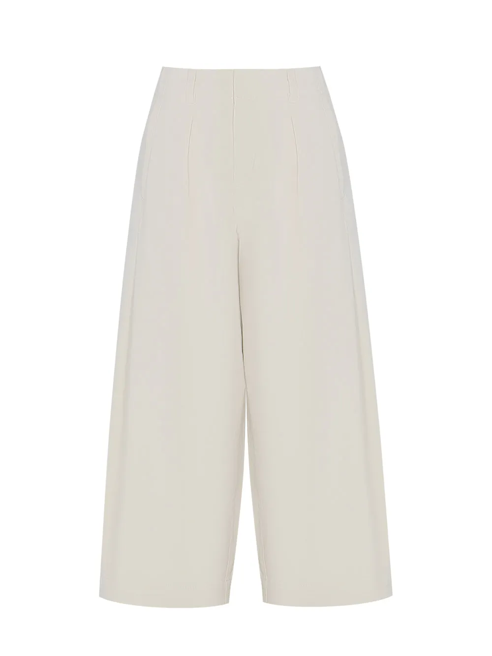Donovan Cropped Cotton Pant (Turtledove)