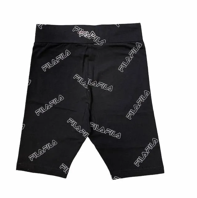 Fila leggings da bambina con logo 683325 002 nero