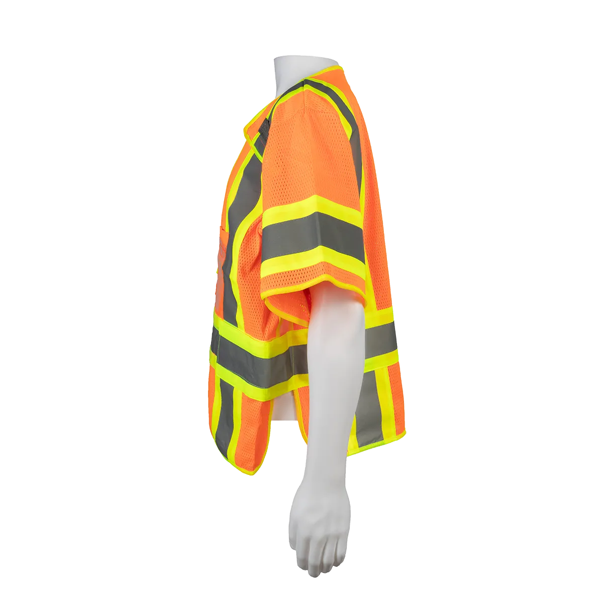 LVM3/OVM3-5PB-CB1 ANSI 107-Class 3 High-Vis Mesh Breakaway Short Sleeve Vest Two Tone Deluxe