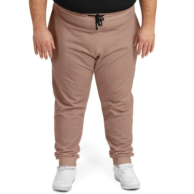 Shaded Pale Pastel Red Brown Joggers | Unisex | with PLUS sizes | C0M30Y30K30