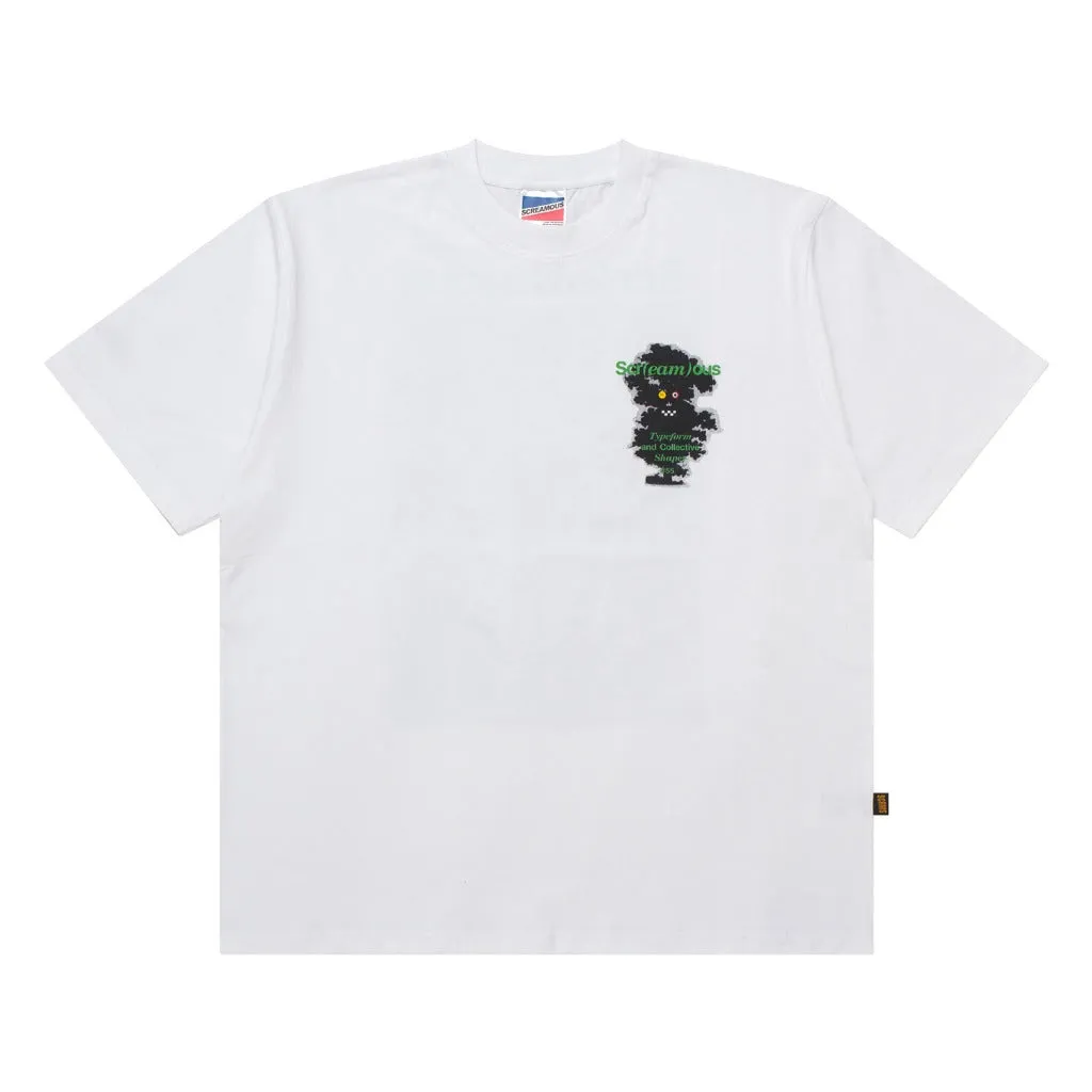 T-Shirt BOXY FIT 16s TYPEFORM and COLLECTIVE SHAPES PLANT WHITE