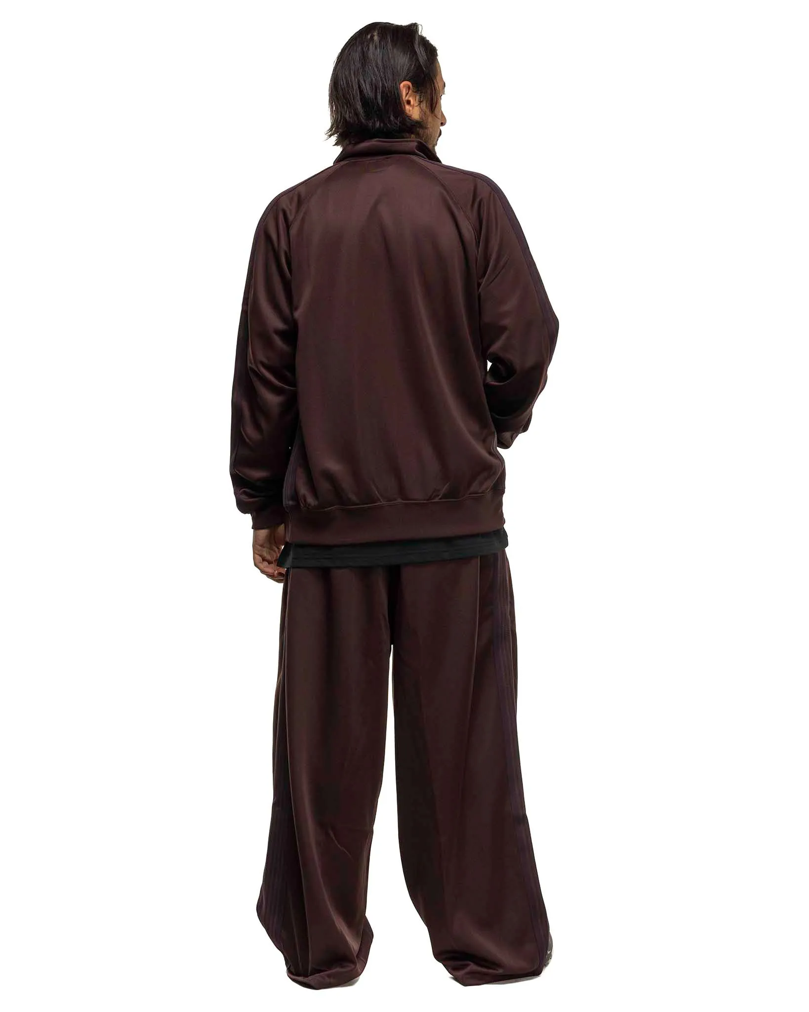 Track Jacket - Poly Smooth Dark Brown