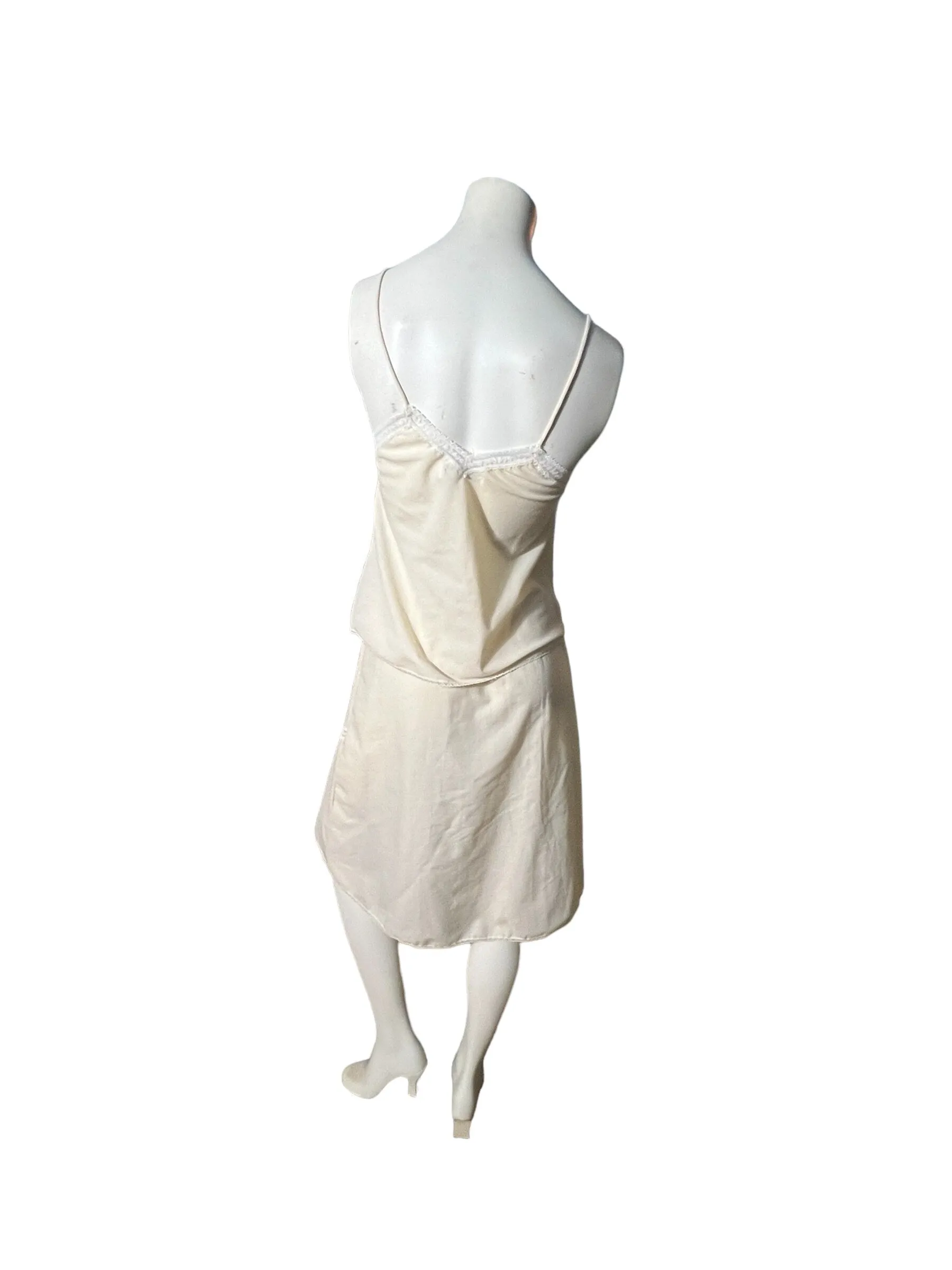 Vintage cotton slip set lingerie S Interludes